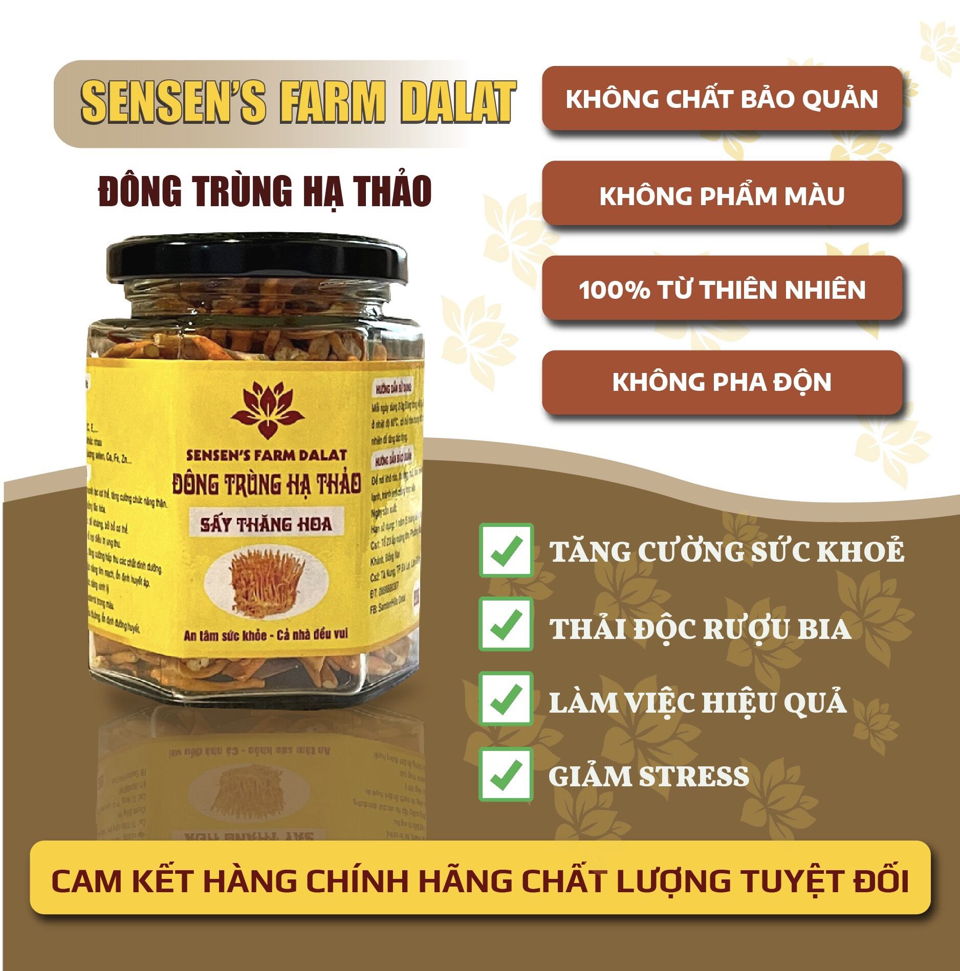 Đông trùng hạ thảo sensens farm dalat