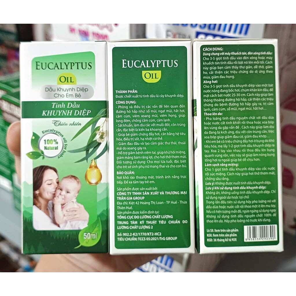 TINH DẦU KHUYNH DIỆP - CHAI 50ML