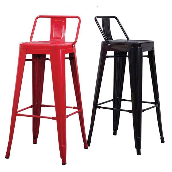 Ghế quầy bar tolix có tựa lưng