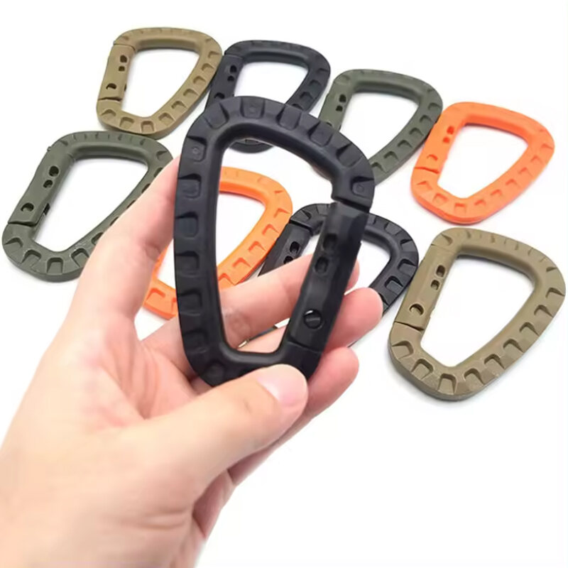 Chiến Thuật Treo Khóa Nylon Bền Leo Núi Túi Khóa Ngoài Trời Chiến Thuật Nhựa Treo Chìa Khóa D Khóa Cho Ngoài Trời Dụng Cụ