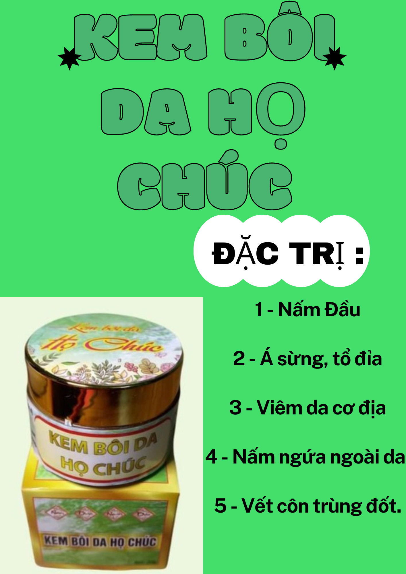 Kem bôi da họ chúc