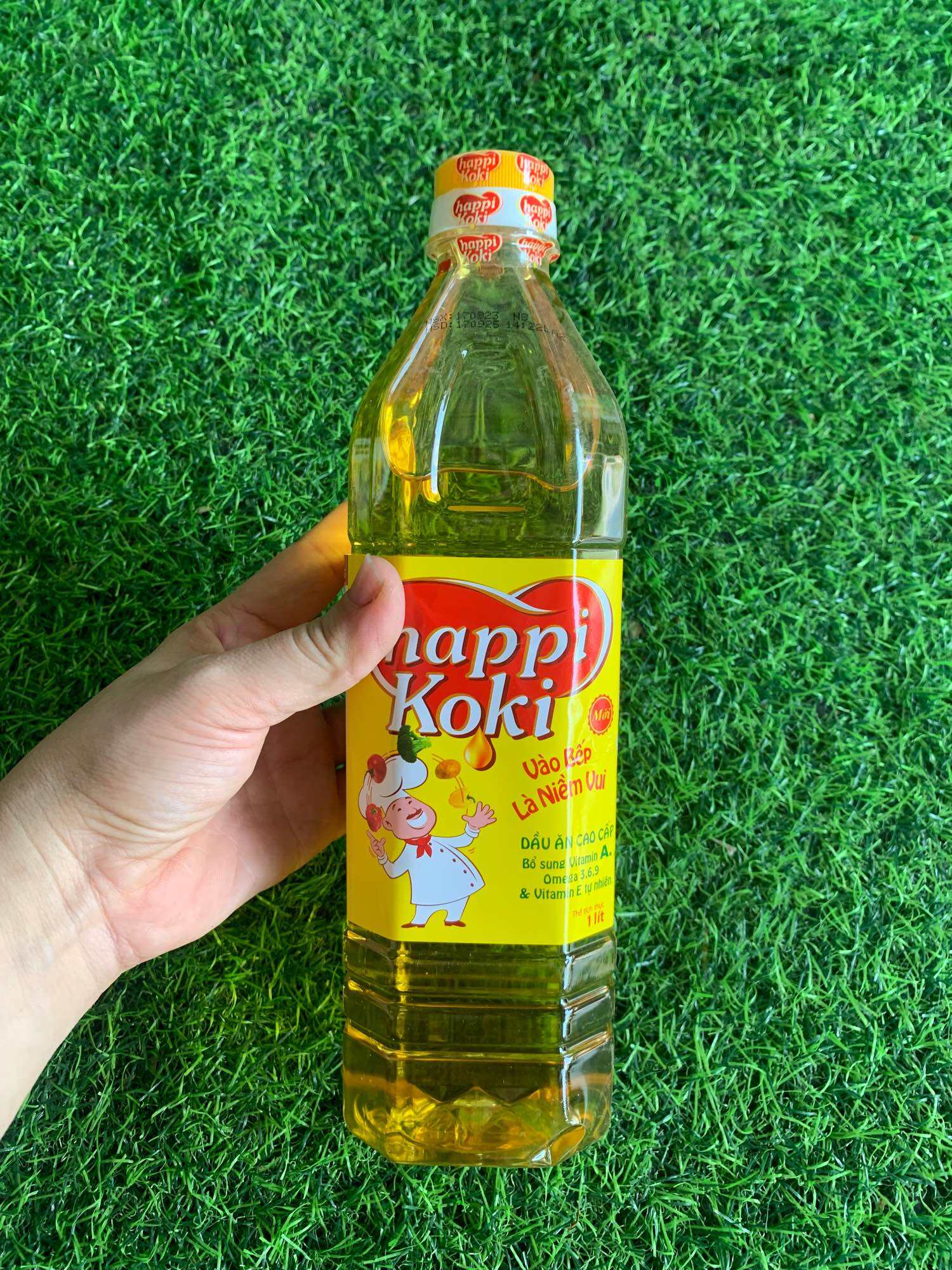 Dầu ăn Happy Koki chai 1lit