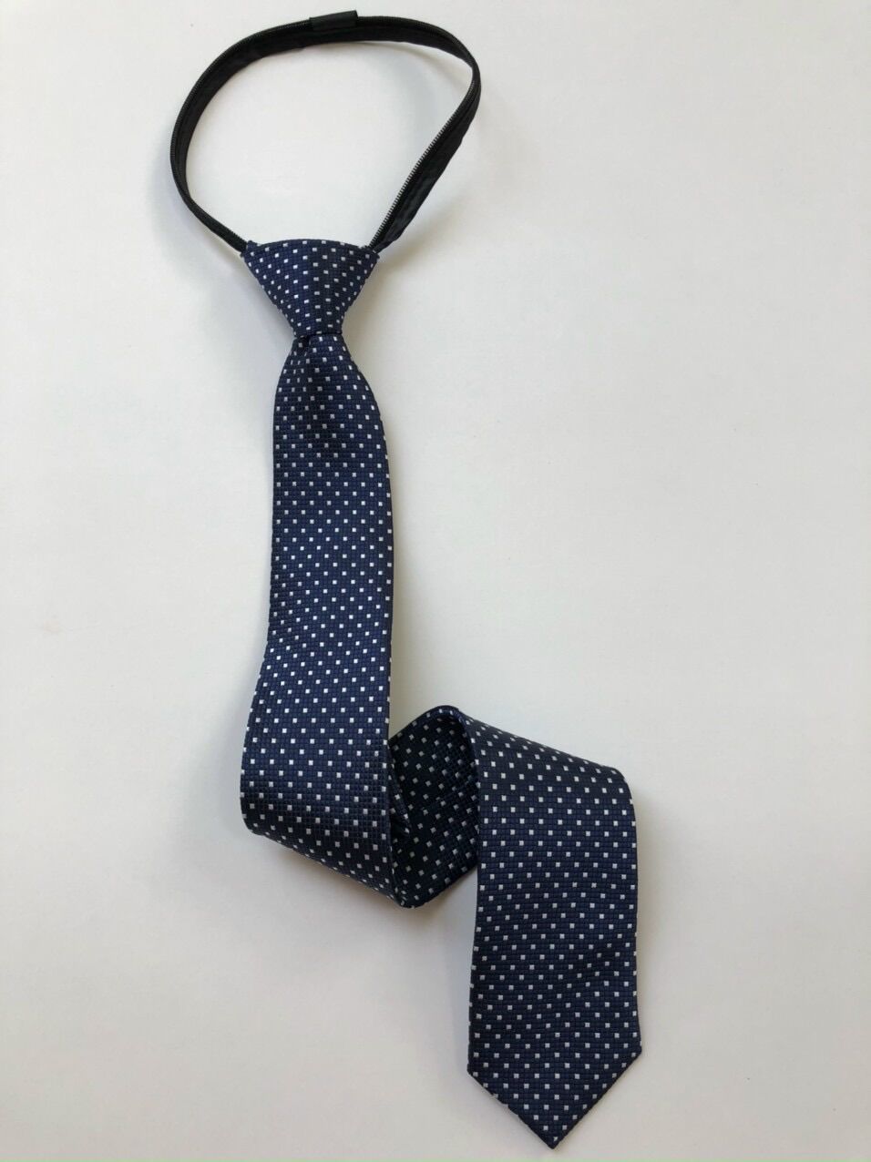 Cà vạt dây kéo bản trung 6cm, xanh đen