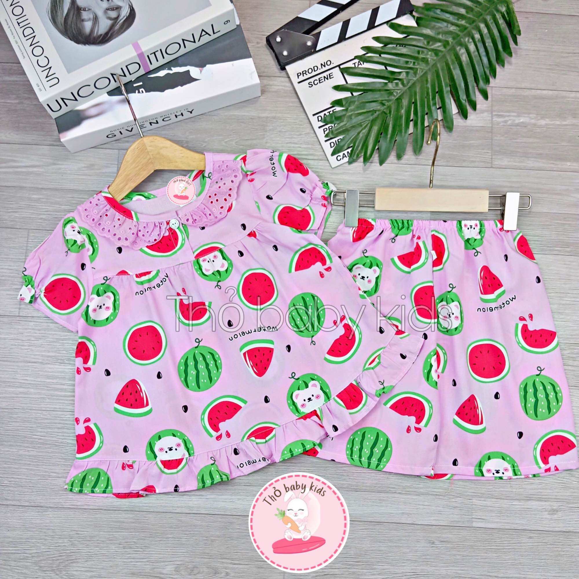 Bộ lanh/tole lửng bé gái, bộ tole ngắn bé gái shop thỏ baby kids