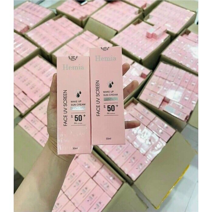 Kem chống nắng hemia nâng tông, chống nắng, dưỡng da