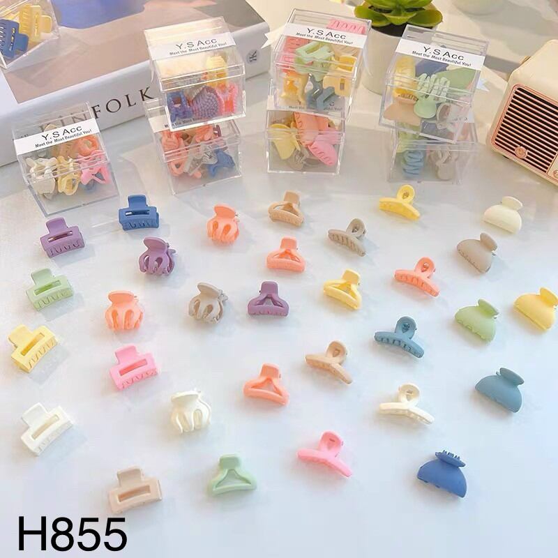 Set 10 Kẹp Tóc Mini Dễ Thương Cho Bé Gái, Combo 10 Cặp Tóc Cute