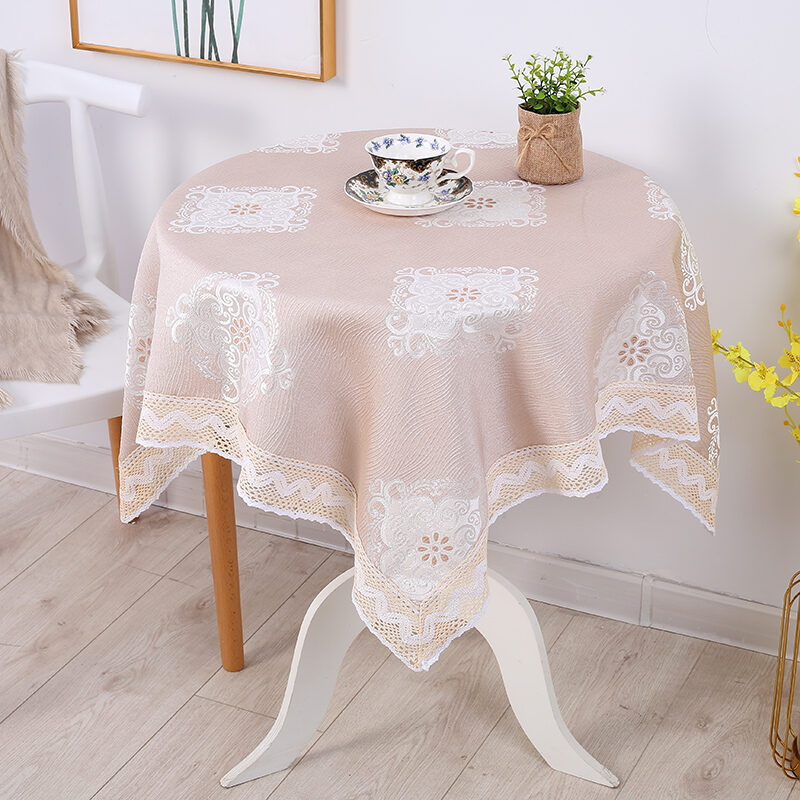 Modern Square Tablecloth Home Use Floral Pattern Tea Table Cover Cloth round Tablecloth Kitchen Dini