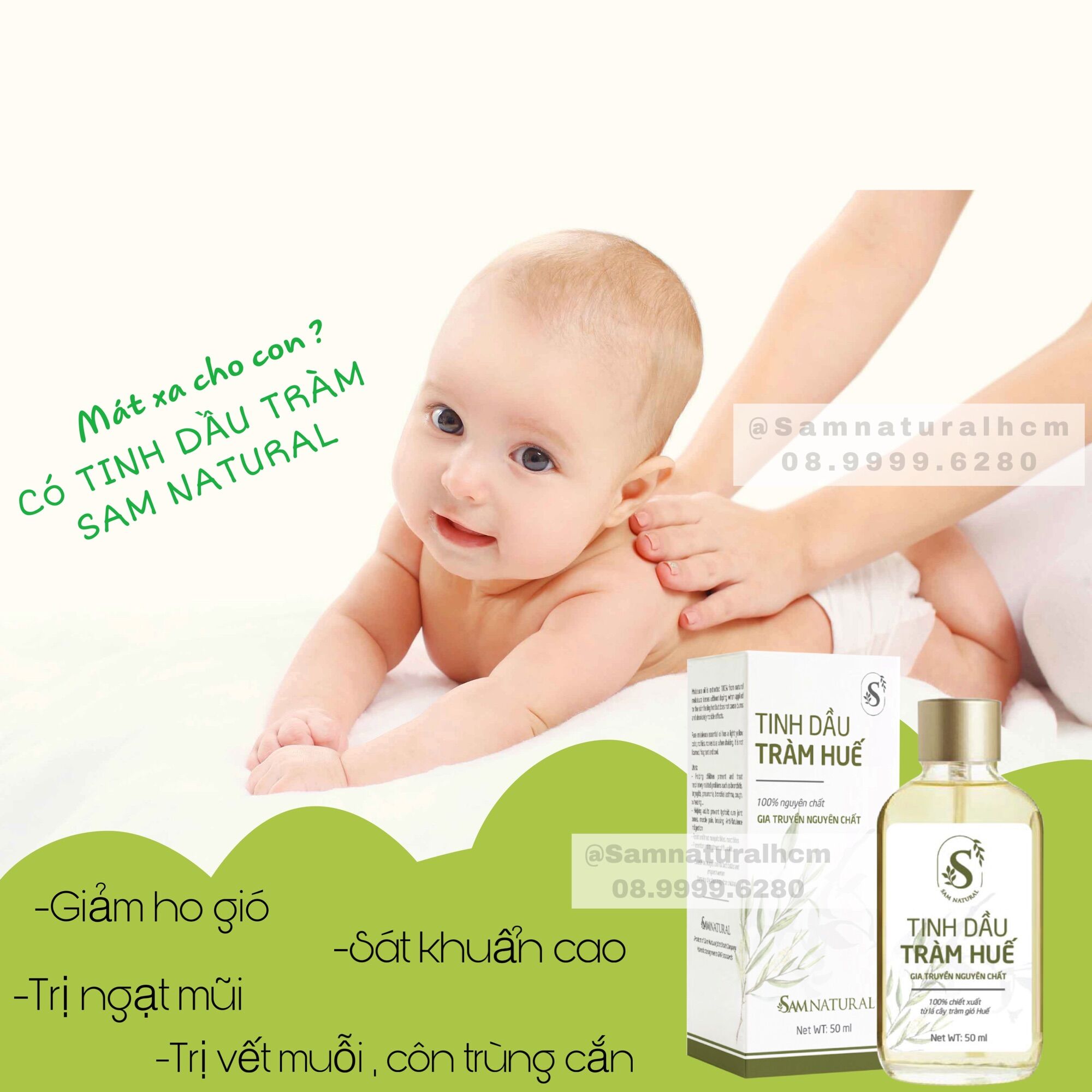 Tinh Dầu Tràm Huế Sam Natural 50ml