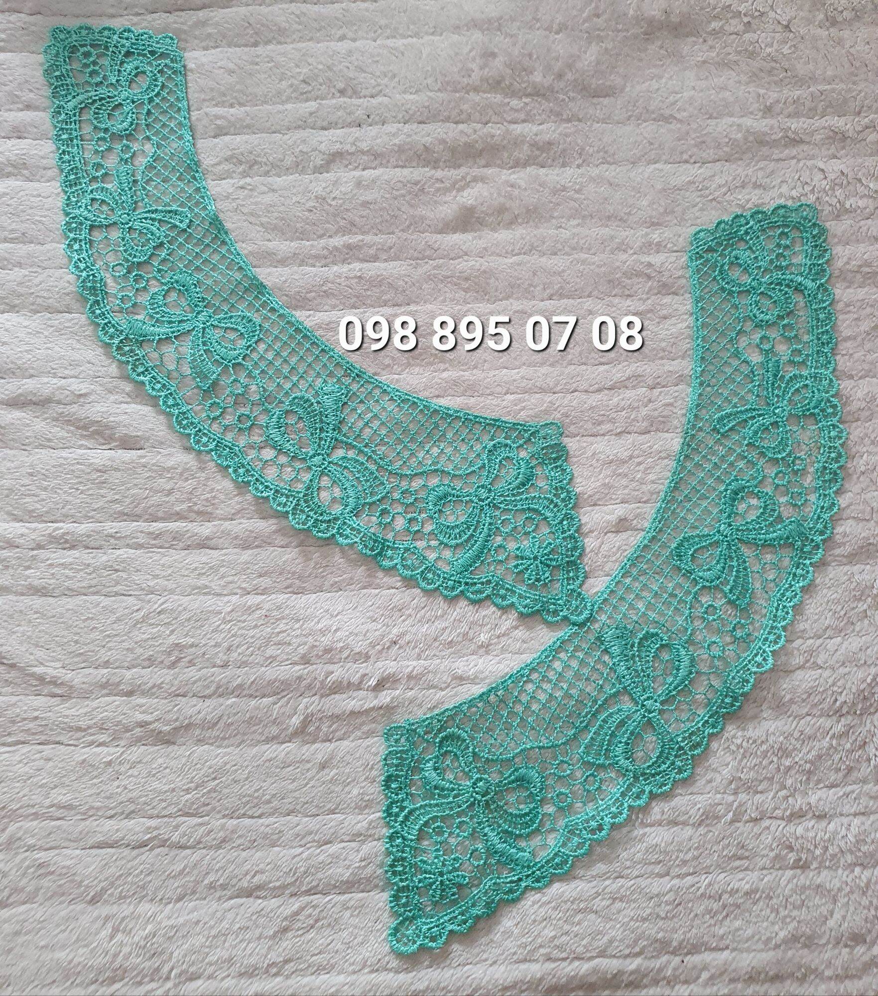 CỔ REN SEN MAY ÁO VÁY ( ren chỉ bóng đẹp)