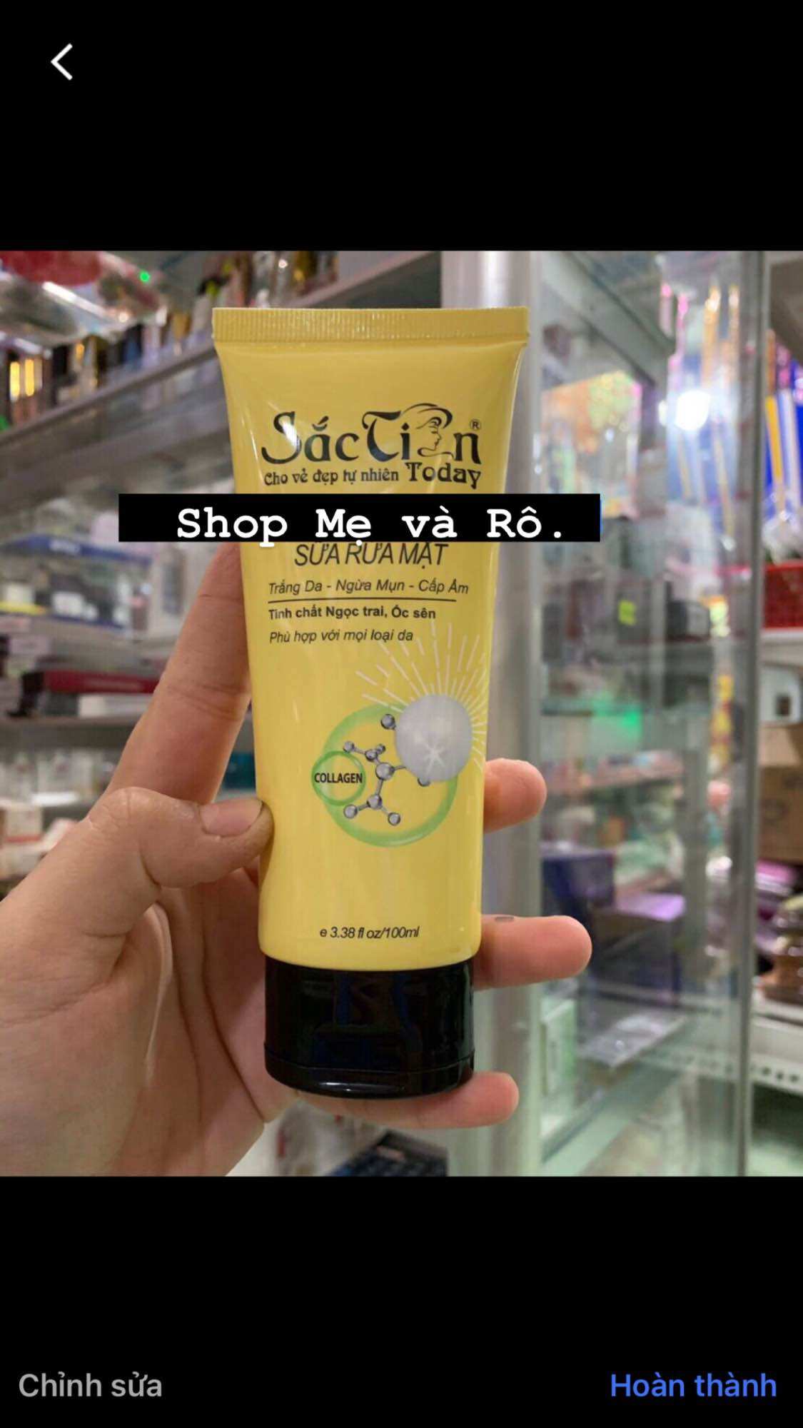 [HCM] sữa rửa mặt sắc tiên today trắng da chai 100ml (đổi mẫu mới)