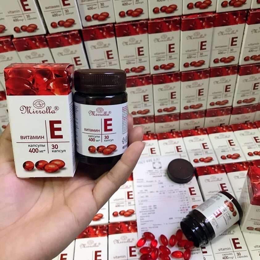 Vitamin E Đỏ Nga 400mg chính hãng giá sỉ.
