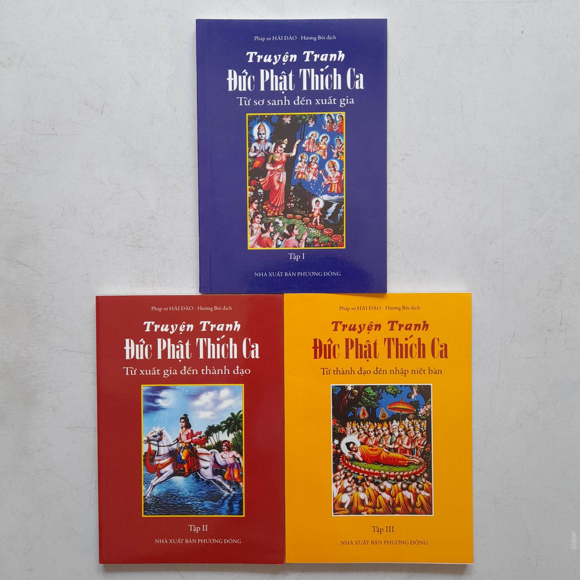 Sách - truyện tranh đức phật thích ca - trọn bộ 3 tập