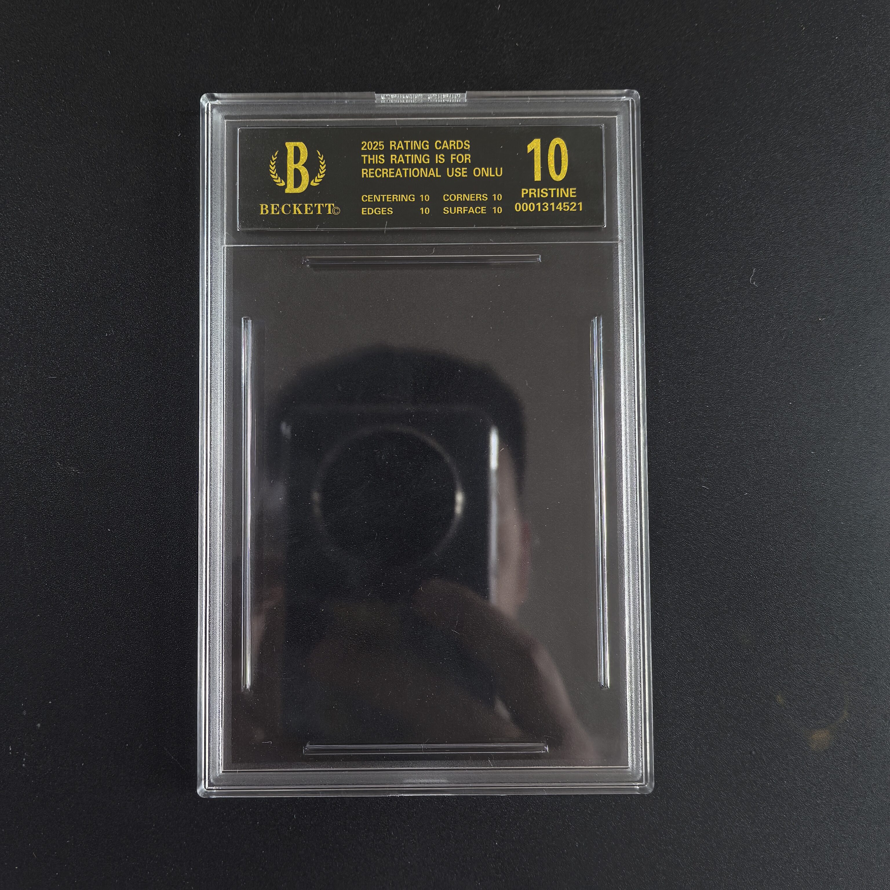 Thẻ Thẻ Trong Suốt DIY Tự Làm BGS 10 Điểm Xếp Hạng Nhãn Đen Vàng Bạc Trong Suốt Thẻ Trong Suốt CCG N