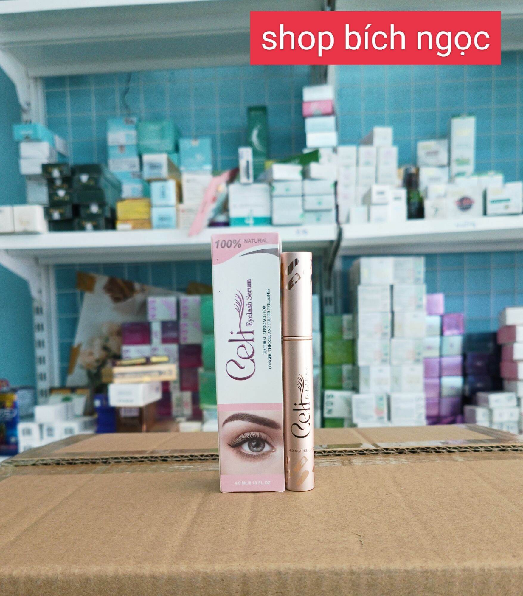 Serum Dưỡng mi Celi Hồng 4ml, Dưỡng mi Dài và Dày mi hơn