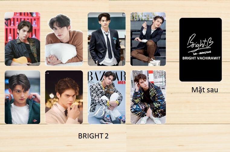SET 8 ảnh bo góc Bright Vachirawit size 5,8 x 8,8
