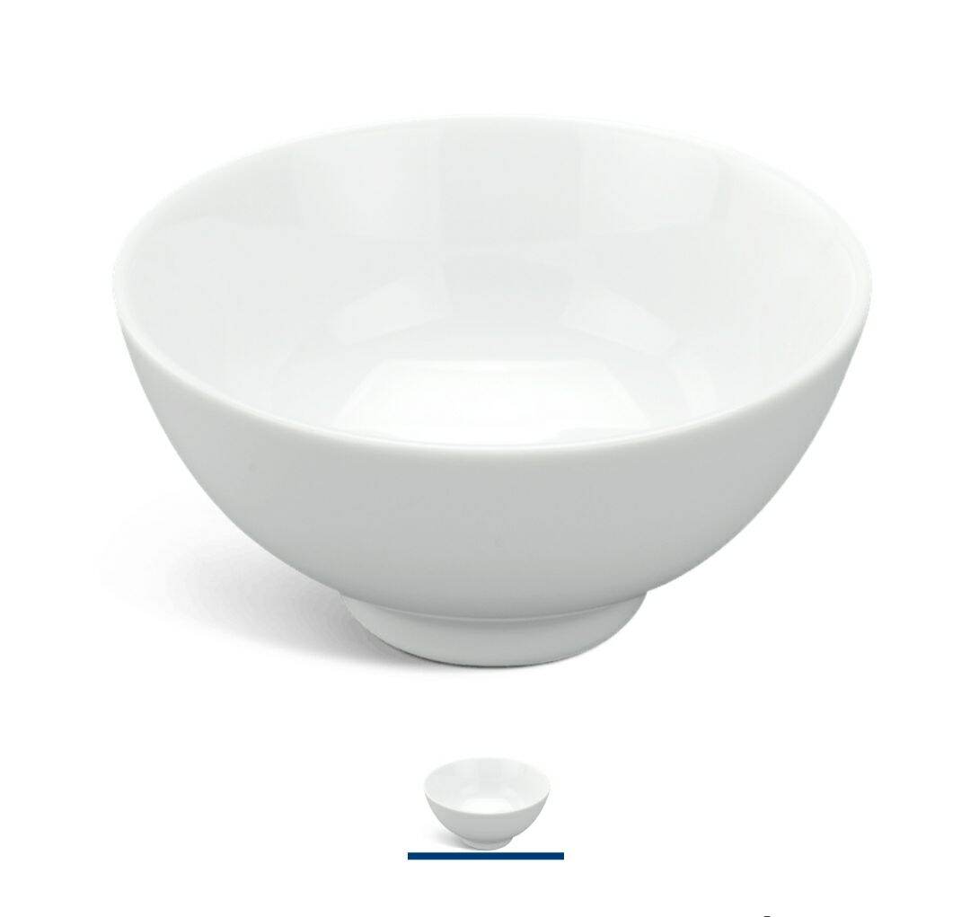 Bộ 10 chén sứ Minh Long 11.5cm - Trắng