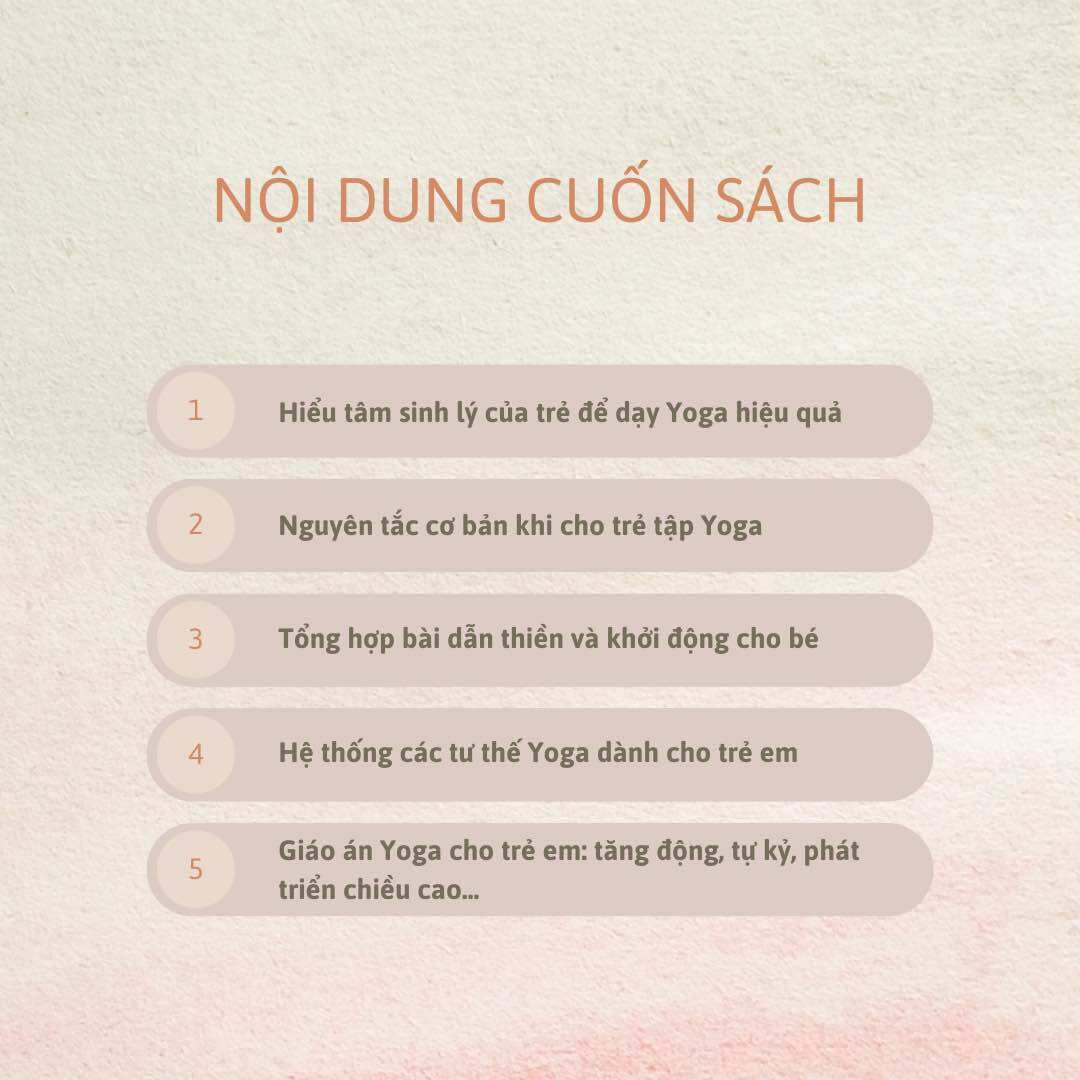 Sách - Giáo án giảng dạy Yoga trẻ em