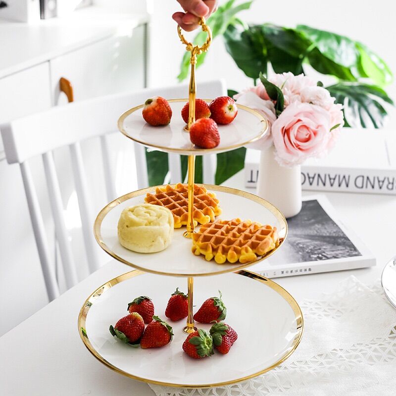 Khay đựng bánh, kẹo,pancake 3 tầng cao cấp