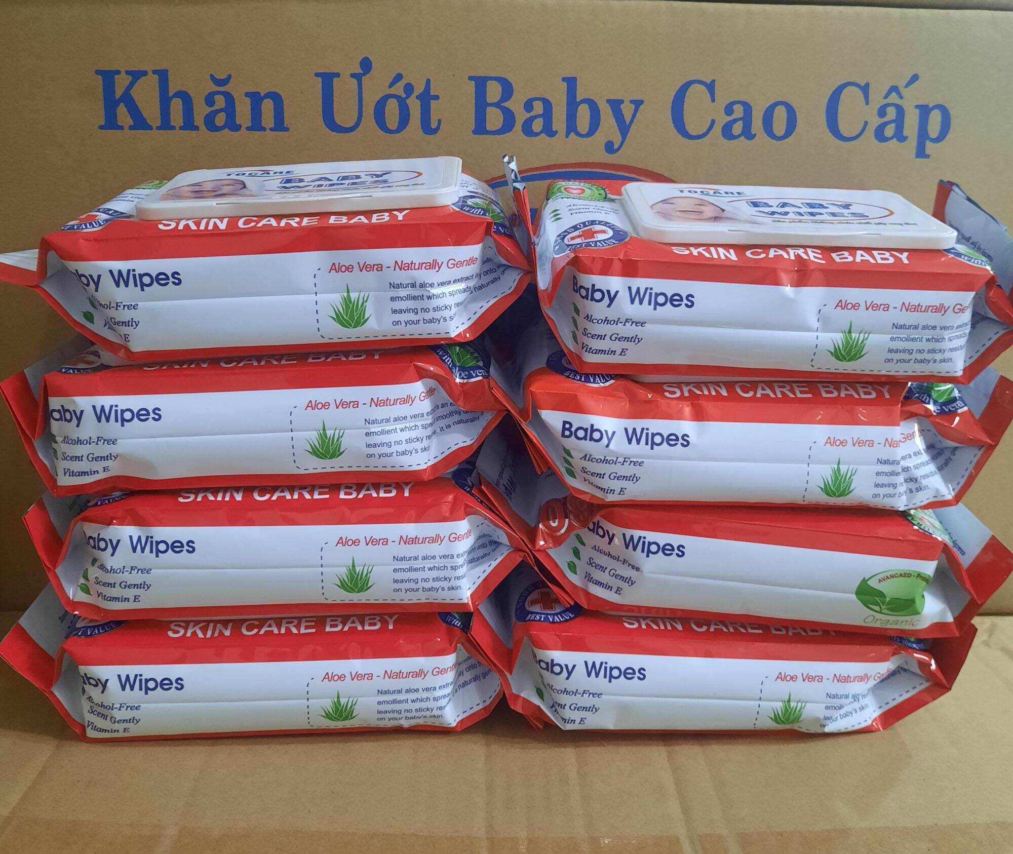 Khăn giấy ướt Baby Wipes 80g ( Combo 10 gói)