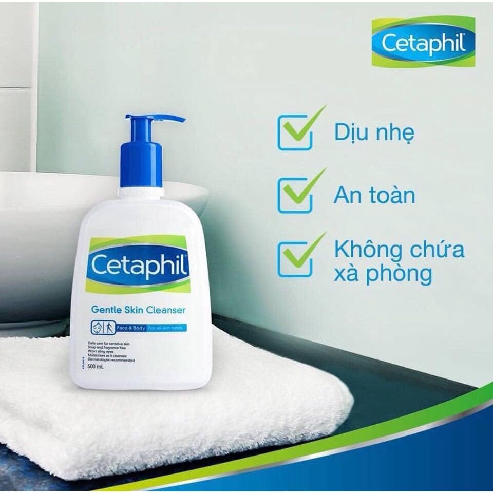 Sữa rửa mặt cetaphil 473ml cho da dầu và da nhậy cảm