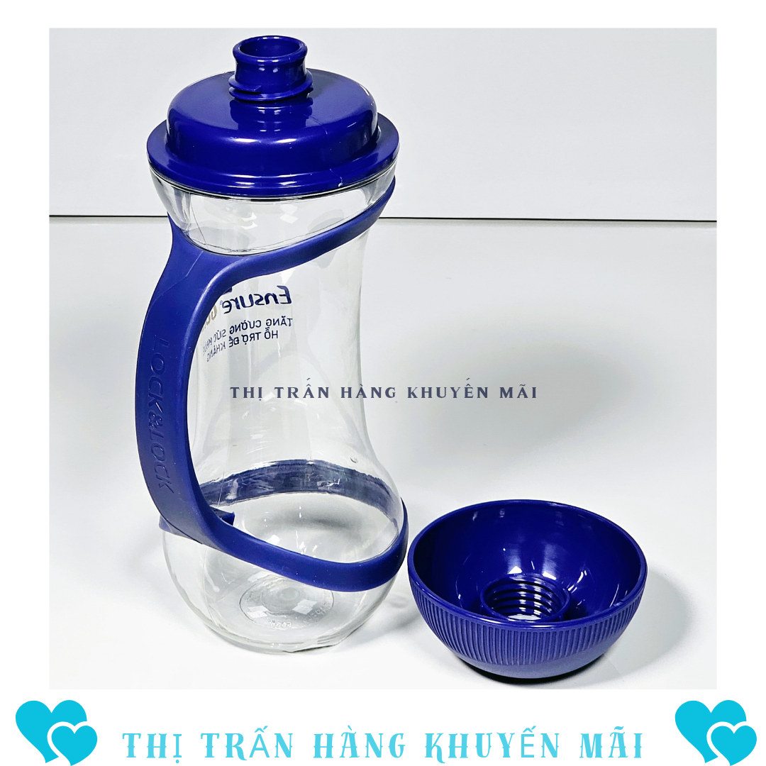 Combo bình nước thể thao 550ml +bình lắc 800ml Lock (Màu ngẫu nhiên)