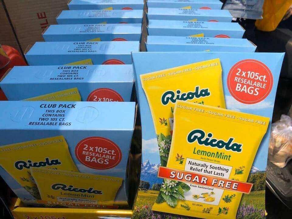 KẸO RICOLA THẢO MỘC TRỊ HO, ĐAU HỌNG