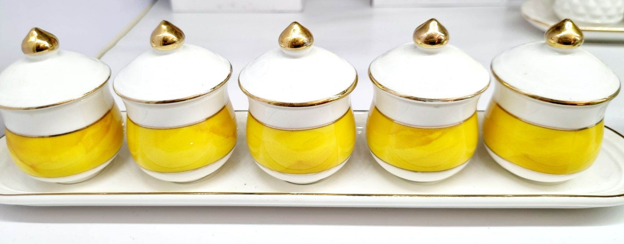 Bộ án 5 ly nước thờ cúng - bộ 5 chum nước thờ cúng