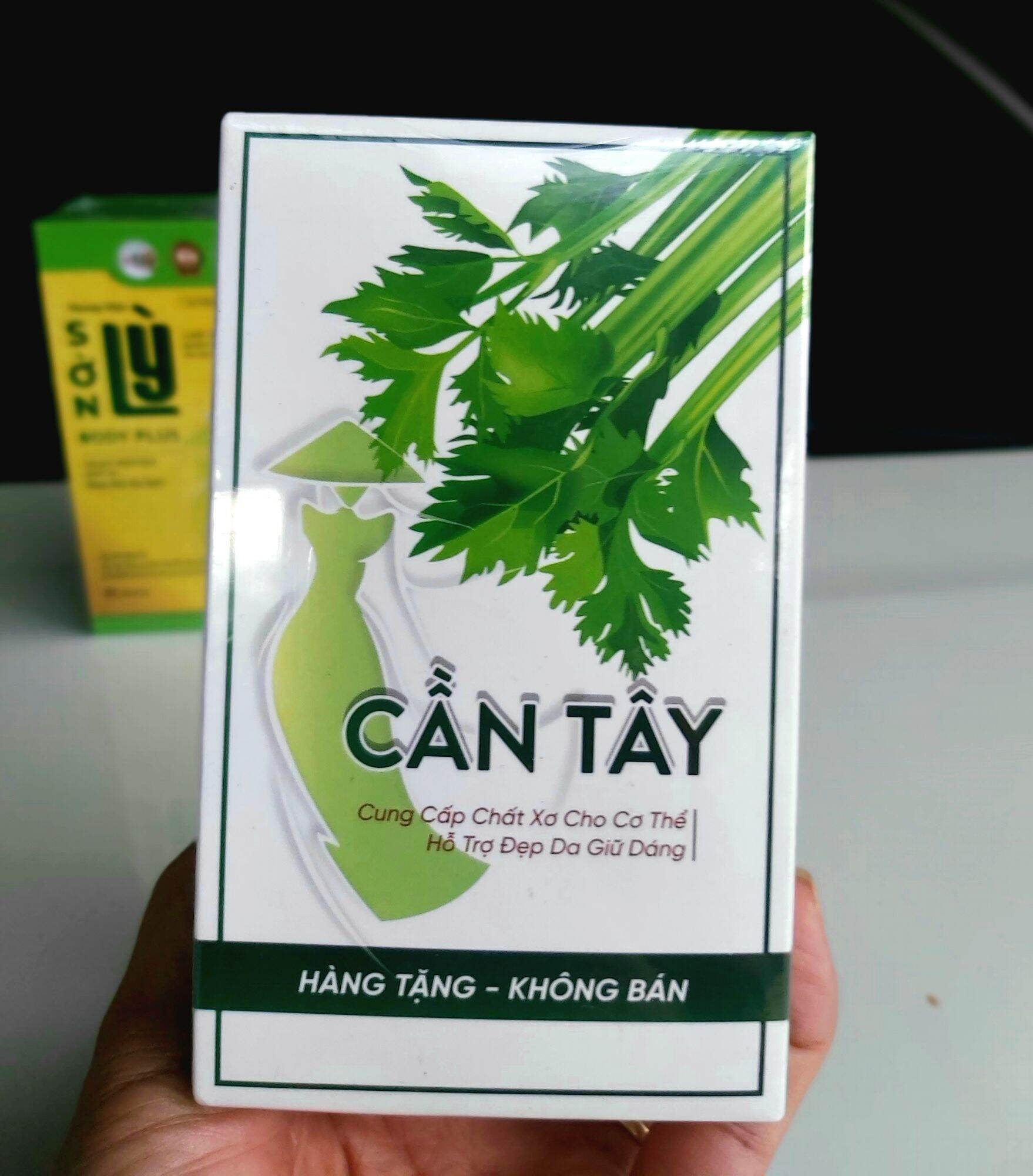 Combo Thảo mộc Giảm Cân Mạnh sờn lỳ kèm detox cần tây phiên bản mới của tiến hạnh hộp 30 viên