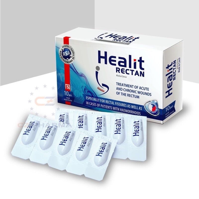Healit Rectan-Viên Đặt Trĩ Hậu Môn Trực Tràng,Giảm Đau Nhanh Chóng