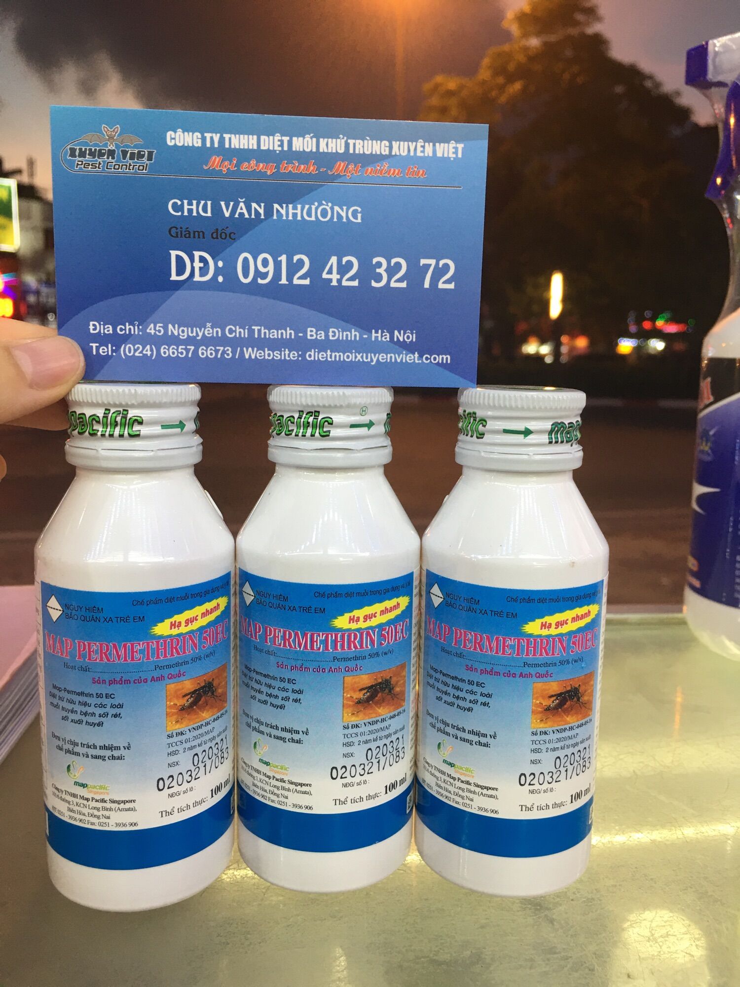 Thuốc diệt muỗi Permethrin 50EC ( 100ml) - Hàng Y Tế