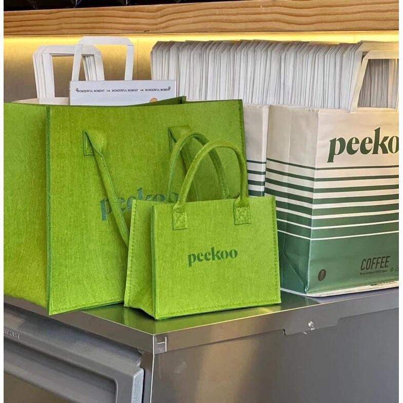 Túi xách peekoo xanh sành điệu