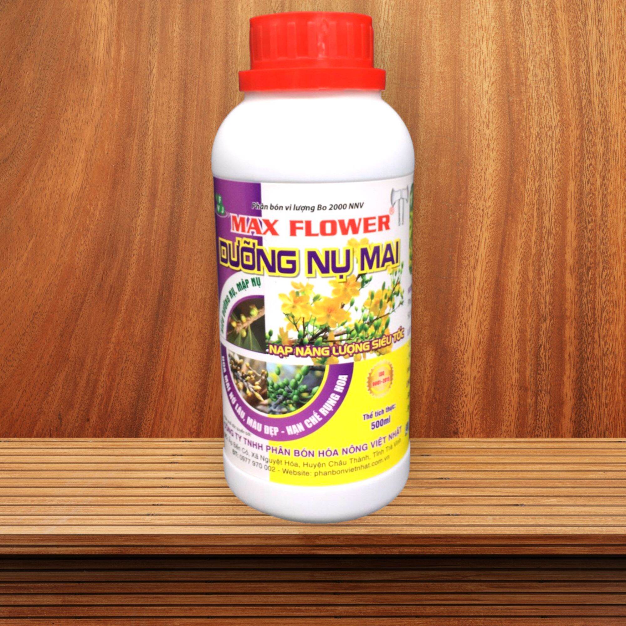 Phân bón max fruit - dưỡng nụ mai vàng. chai 500ml