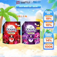 Nước Xả Vải DOWNY Hương Nước Hoa Cao Cấp Đam Mê/ Huyền Bí/ Nắng Mai Túi 3.5L