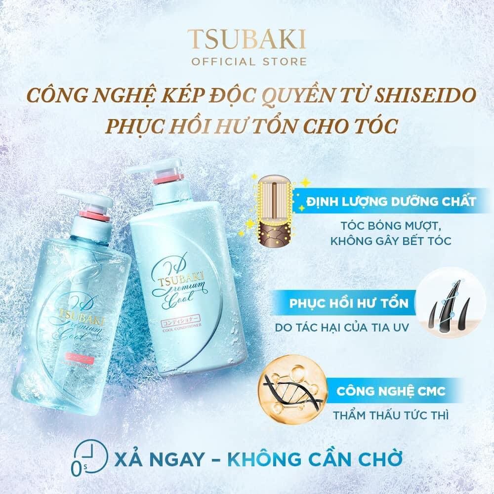 Bộ gội xả TSUBAKI 490ml/chai