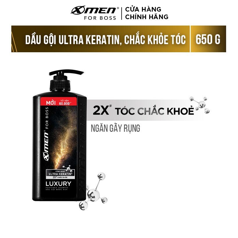Dầu gội xmen for boss luxury 650g
