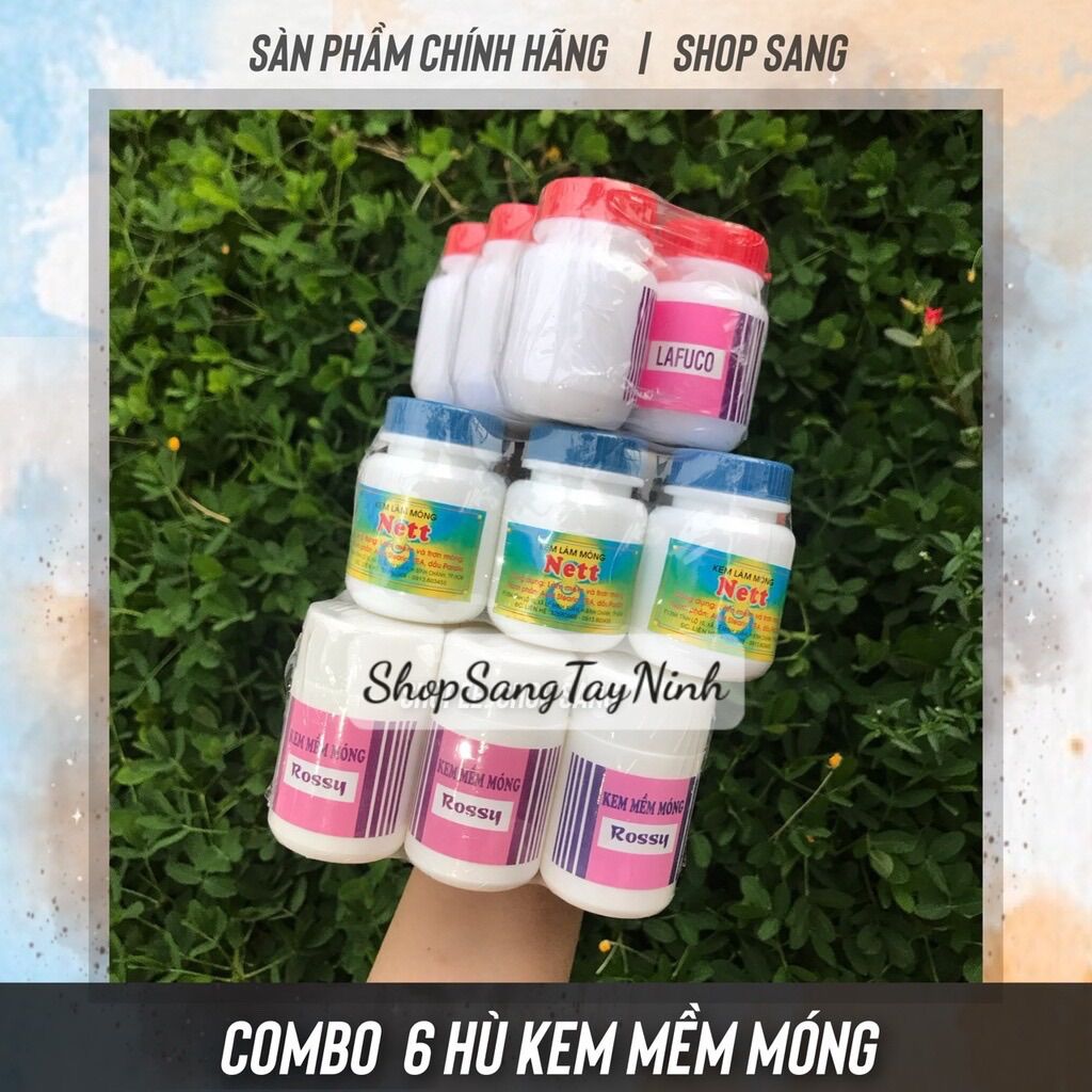 Combo 6 kem làm mềm móng lafuco/nett /rossy