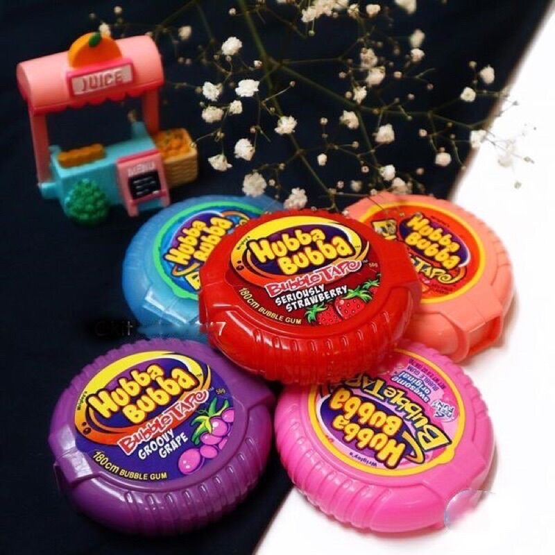 Kẹo Gum cuộn Hubba Bubble Rolls Thái Lan 56g