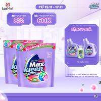 Combo 2 Túi Viên Giặt Xả MaxKleen 2 Trong 1 hương Ngày Thư Thái (34 viên/ túi)
