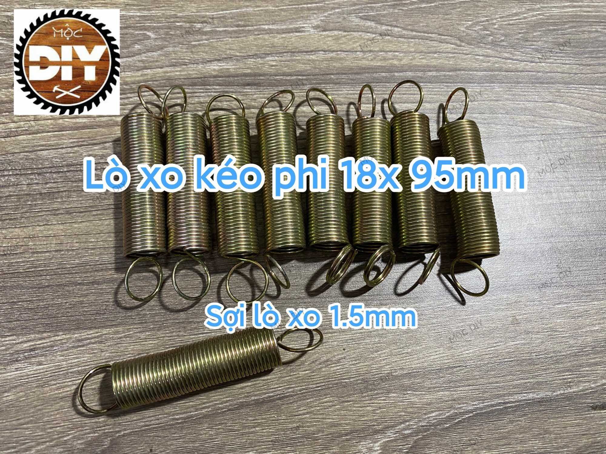 Lò xo kéo phi 18 dài 95mm sợi 1.5mm