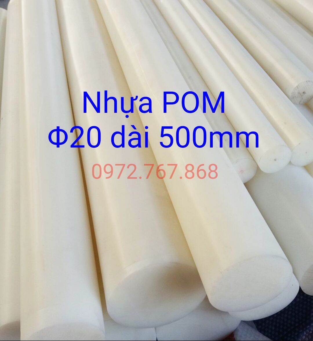 2 thanh nhựa pom 20*500mm