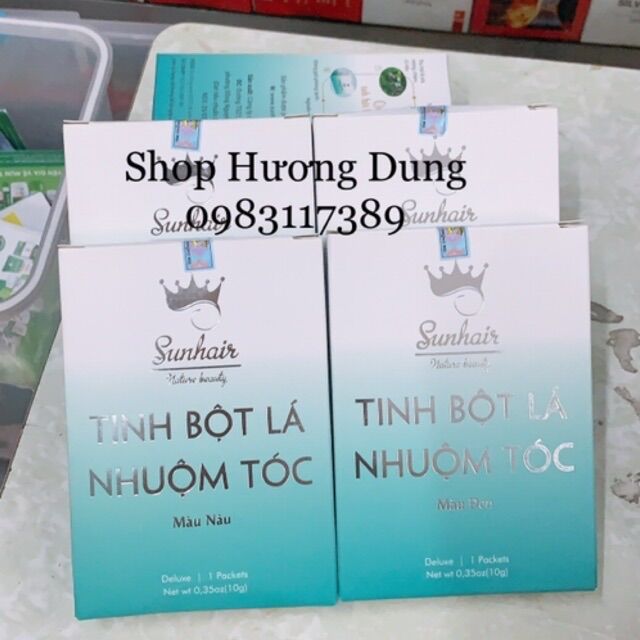 Thuốc nhuộm tóc thảo dược, Tinh bột lá nhuộm tóc Sunhair