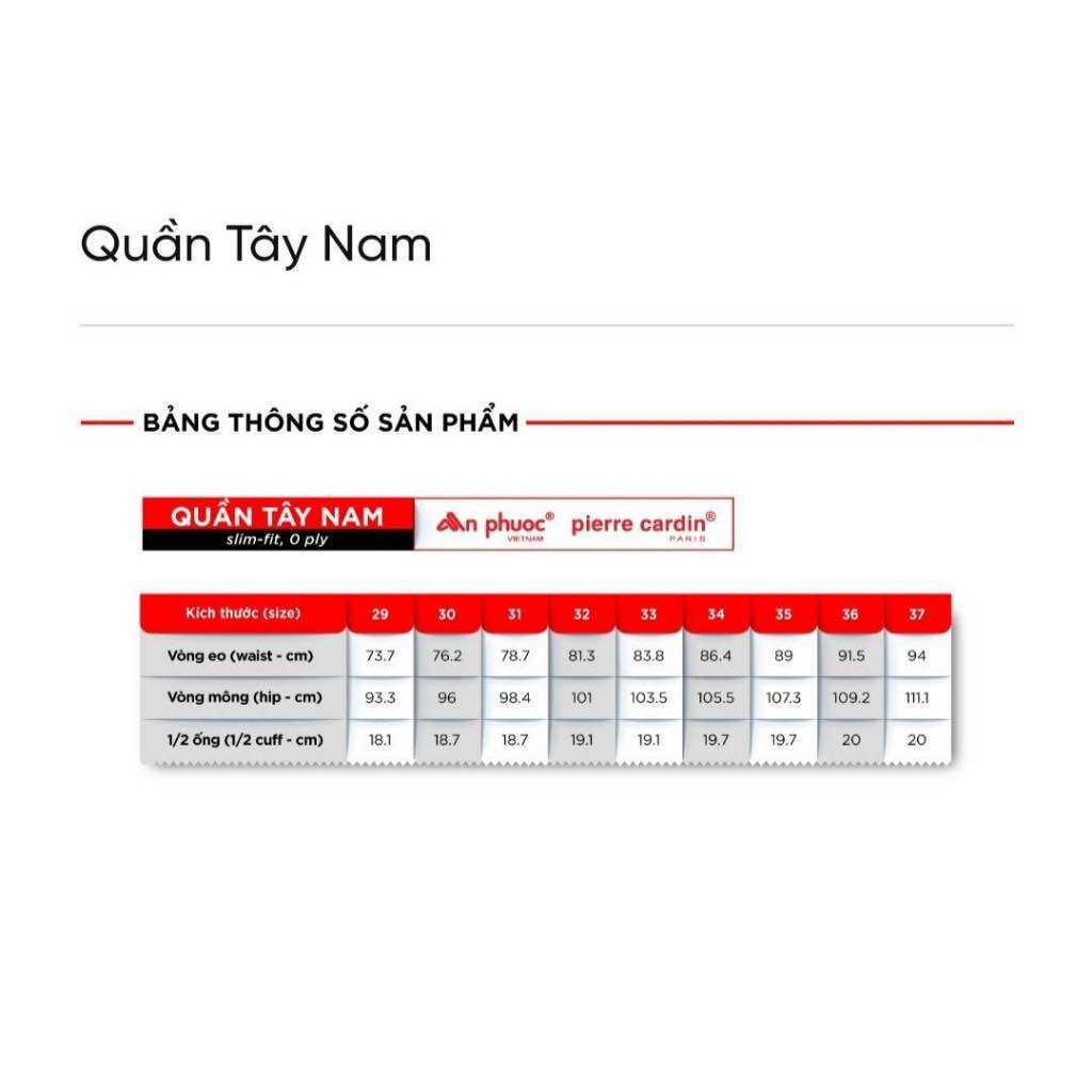 Quần âu Pierre Cardin