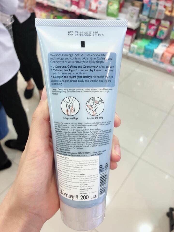 GEL LẠNH TAN MỠ WATSON THÁI LAN TUÝP 200gr