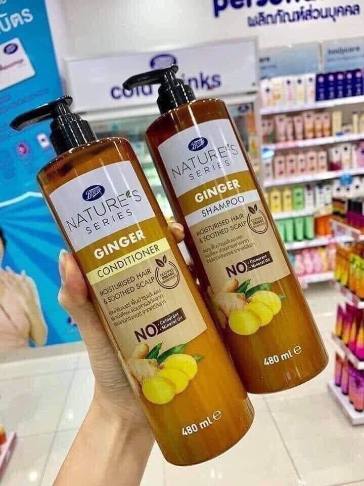 SET GỘI XẢ GỪNG ORGANIC CỦA BOOTS THÁI