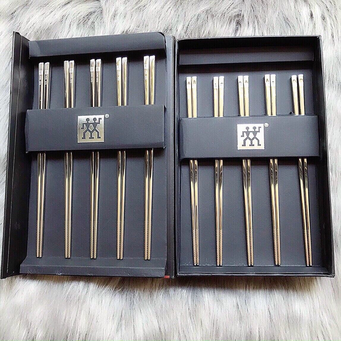 Set 10 đôi đũa inox cao cấp chuẩn hiệu Zwilling Đức