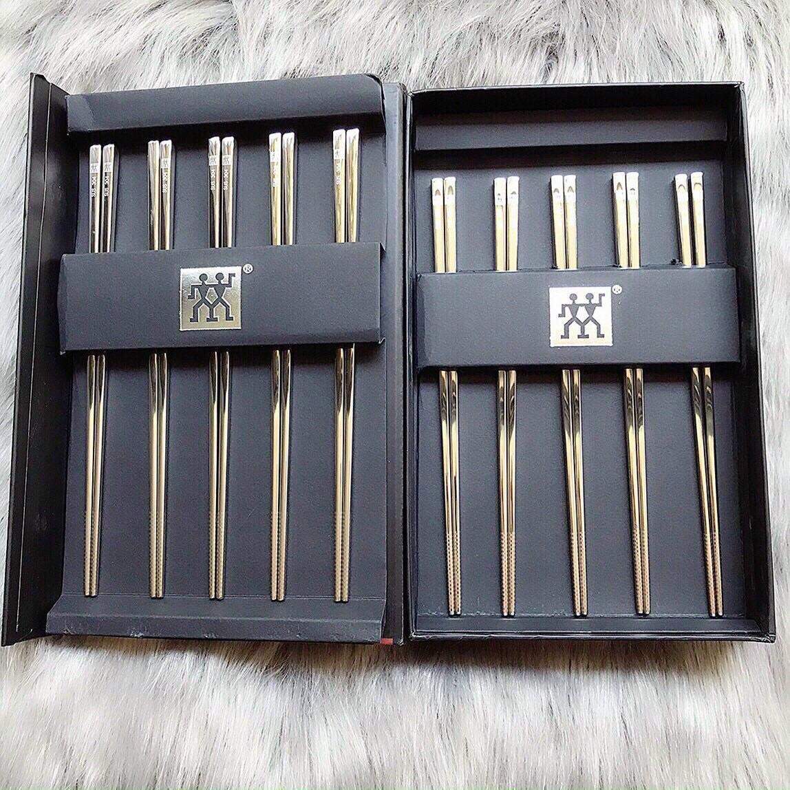 Set 10 đôi đũa inox cao cấp chuẩn hiệu Zwilling Đức