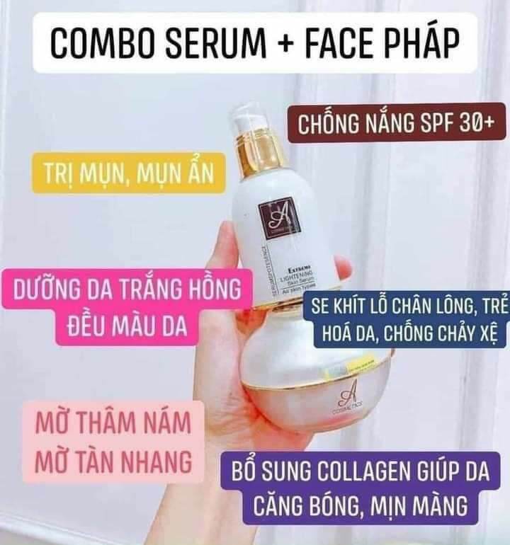 Combo face pháp và sirum A Phương Anh chính hãng