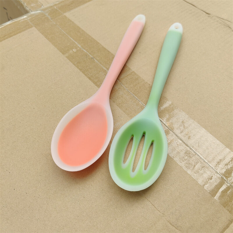 Xẻng Nấu Ăn Silicone Chống Bỏng Xẻng Chống Dính Cấp Thực Phẩm Xẻng Chuyên Dụng Xẻng Nấu Yuzi Thìa Silicon Muôi Có Lỗ