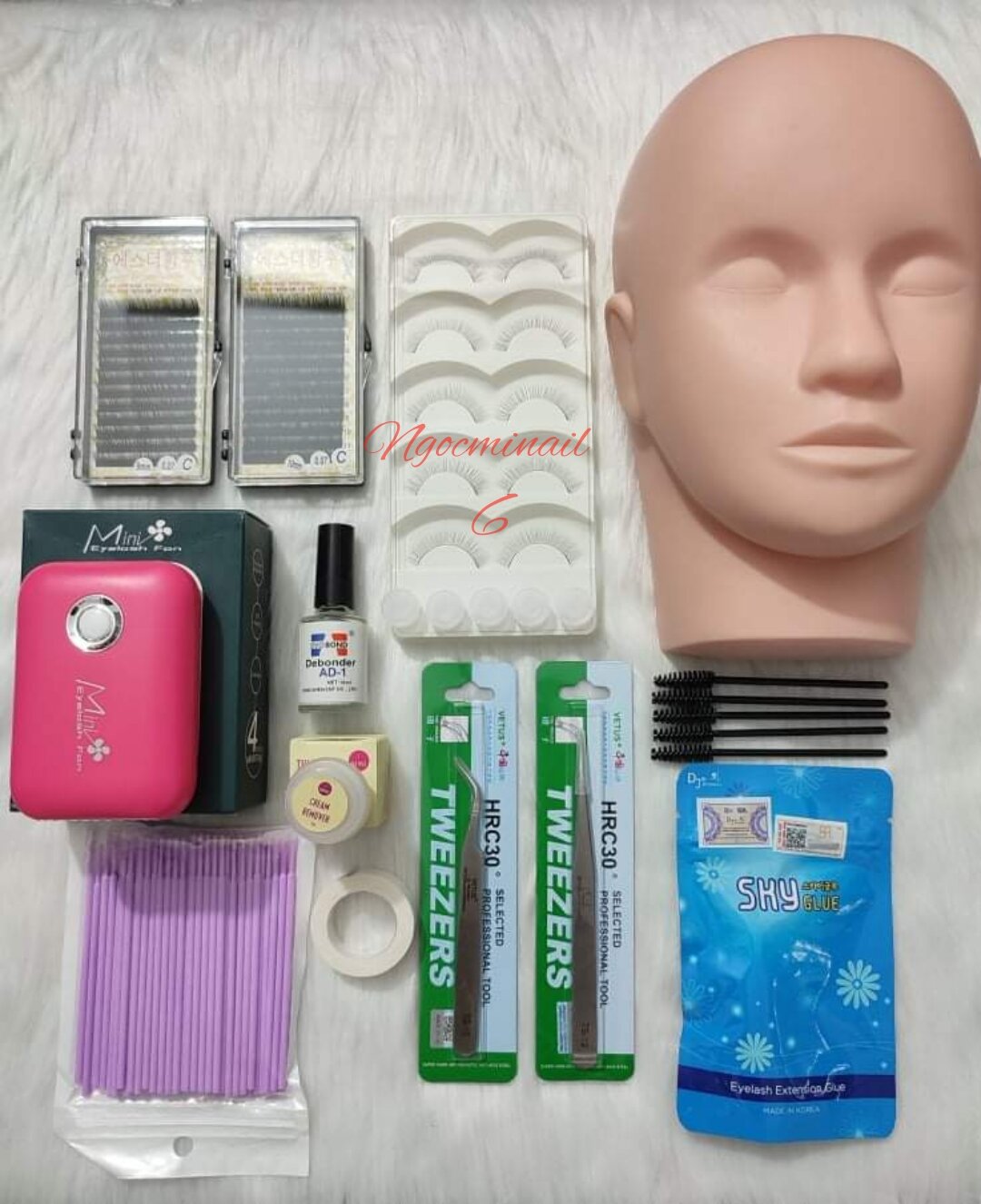 Combo đồ nối mi cơ bản cho học viên