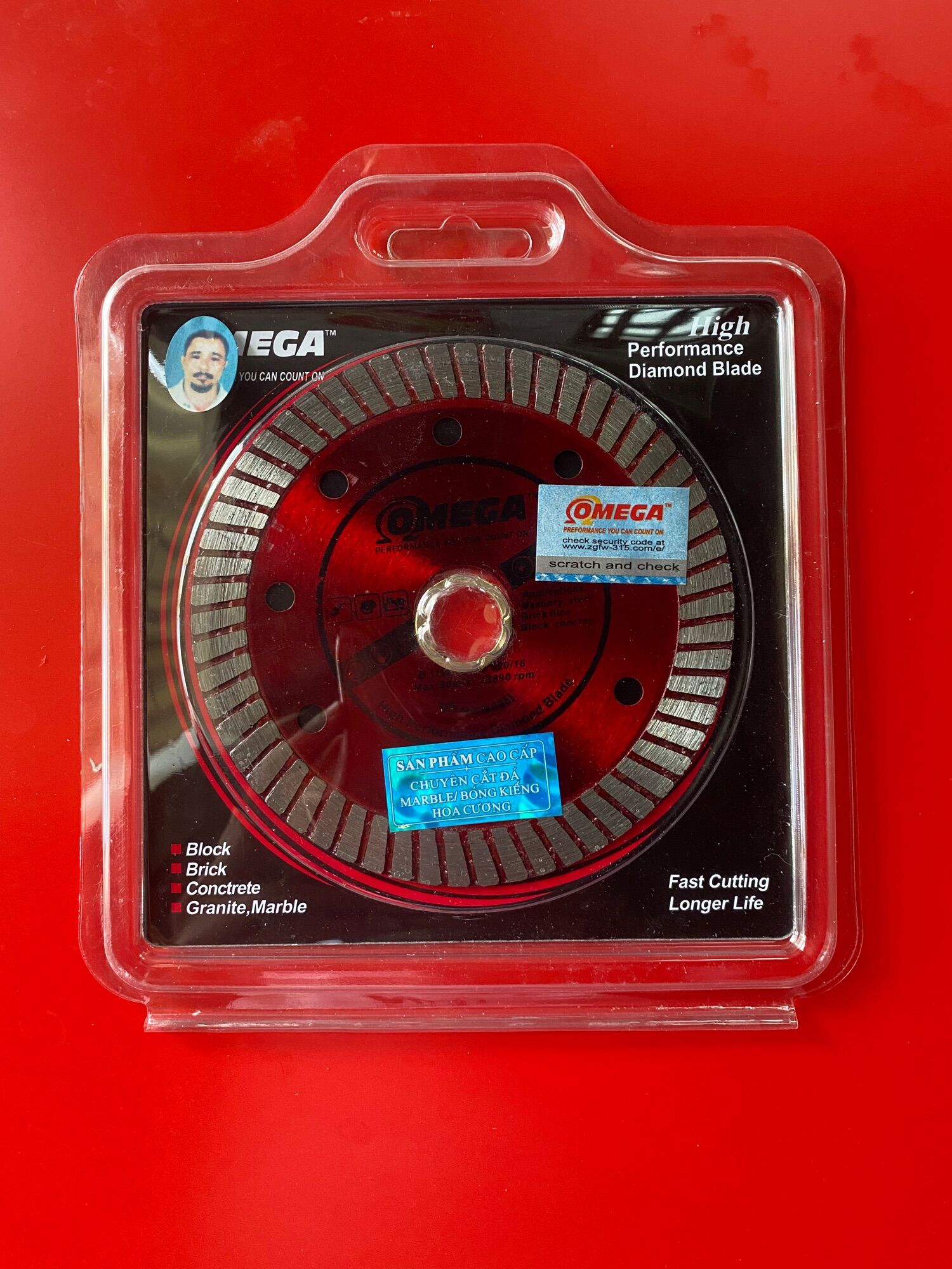 Lưỡi cắt gạch omega